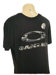 NWT Oakley Mens Ellipse Camo T Shirt Black Logo Ohydrolix Material Size Large