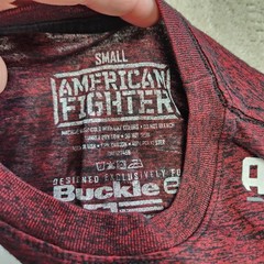 American Fighter Shirt Men Small Buckle Y2K Grunge MMA Fighting Affliction