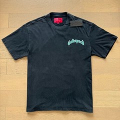 NEW Godspeed Masked Skull Print Logo tee men’s washed short sleeved T-shirt