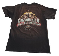 2019 Harley Davidson Chandler Arizona T-Shirt M Black Double-Sided Scorpion RK