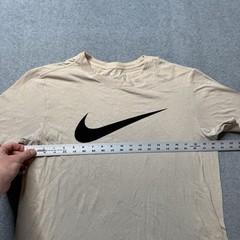Nike T Shirt Mens Medium Beige Just Do It Performance Classic Sports Adult