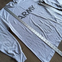 US ARMY GREY LONG SLEEVE PT SHIRT IPFU PHYSICAL TRAINING REFLECTIVE TSHIRT MED