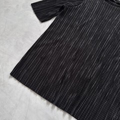 Japan Unbranded Issey Pleats Please Style Vintage Black Pleated T Shirt