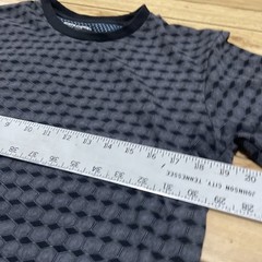 Eighth Avenue Geometric T Shirt Men M Gray Black Art Deco Cube Hexagon Diamond