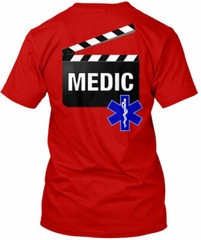 Set Medic Clapboard Premium T-Shirt Made in the USA Size S to 5XL