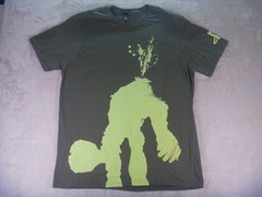 Shadow Of The Colossus T Shirt Mens Size XL Green PlayStation Game kanji retro