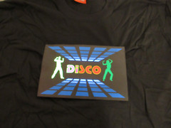New Sound Activated Light Up Flashing LED DISCO Dance Party Black XL Rave TShirt