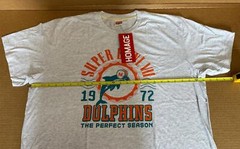 Authentic Homage Miami Dolphins 1972 Perfect Season Short Sleeve T-Shirt