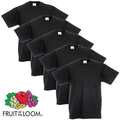 Pack 1x 2x 3x 10x Fruit Of The Loom Mens Womens Boys Girls T-Shirts Plain Cotton