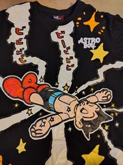 Astro Boy Mens Large Lotka Anime Red Boots American Thunder Anime T-Shirt Tee