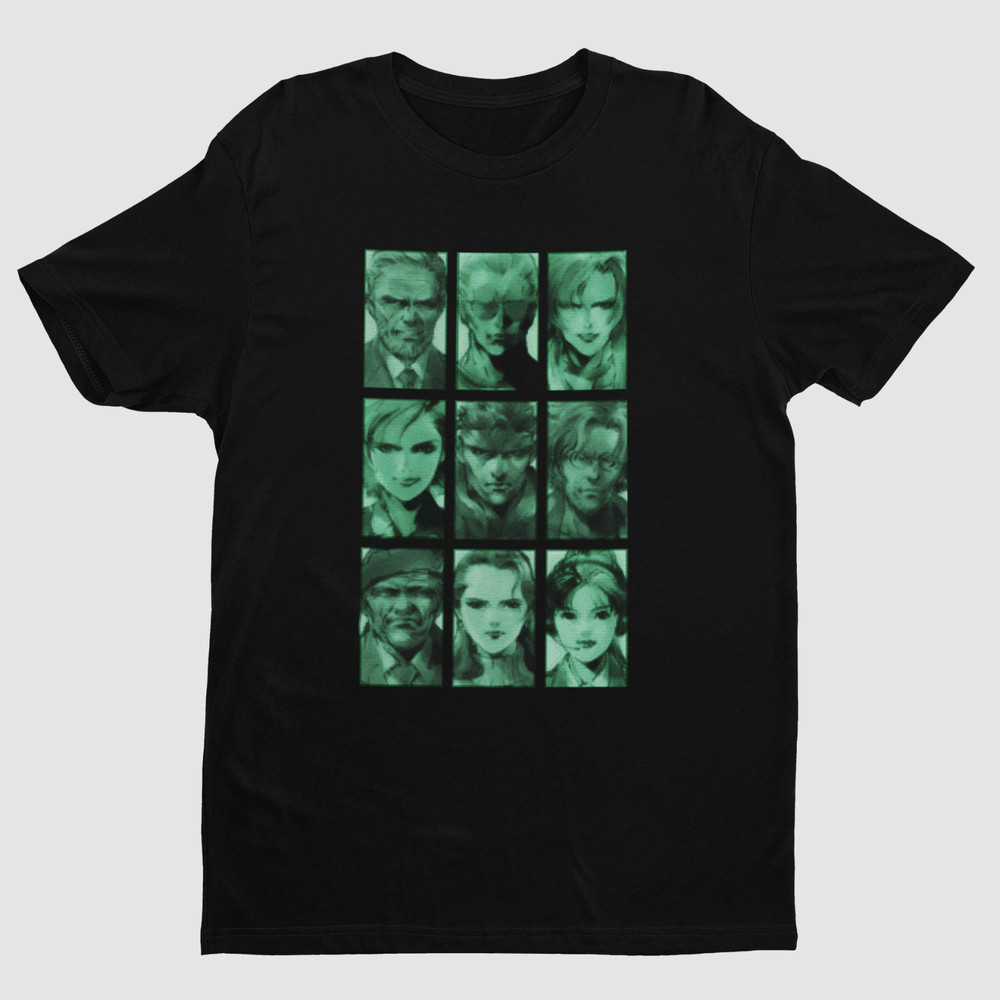 Metal Gear Solid Codec Portraits Premium Unisex T Shirt Exclusive Design