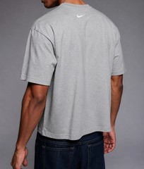 Men’s The Nike Tee Solid Gray T Shirt Cotton TShirt, Set Of 5 (5 PACK)