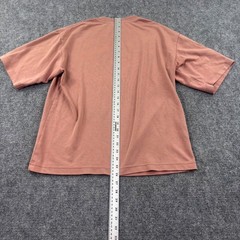 Uniqlo U AIRism Cotton Oversized T-Shirt M Terracotta Crew Neck Mens