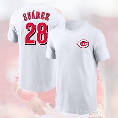 SALE HOT! Eugenio Suárez #28 Cincinnati Reds 2026 Name & Number Gift For Fans