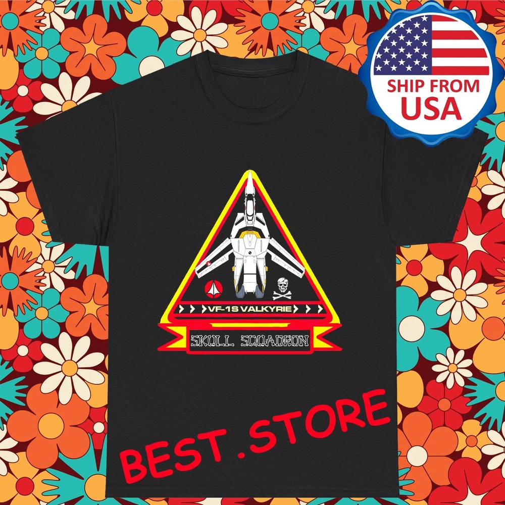 Robotech Skull Squadron Valkyrie Men’s Black Size S-5XL