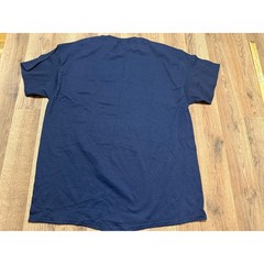 Gildan T-Shirt Mens XL Navy Blue Adult DryBlend Short Sleeve Crew Neck Excellent
