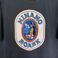 Roark Shirt Mens Small Hinano Label Graphic Premium Tee Tshirt Surf Faded Navy