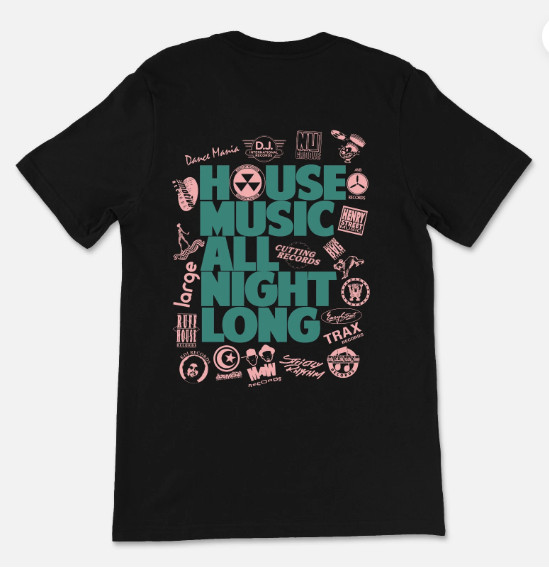 House Music T-Shirt – Classic Chicago 90’s New York Record Label Tribute tee