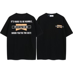 🎁🎁33Style Men Women RHUDE High Quality Cotton Short Sleeve Polo T-Shirt S-2XL