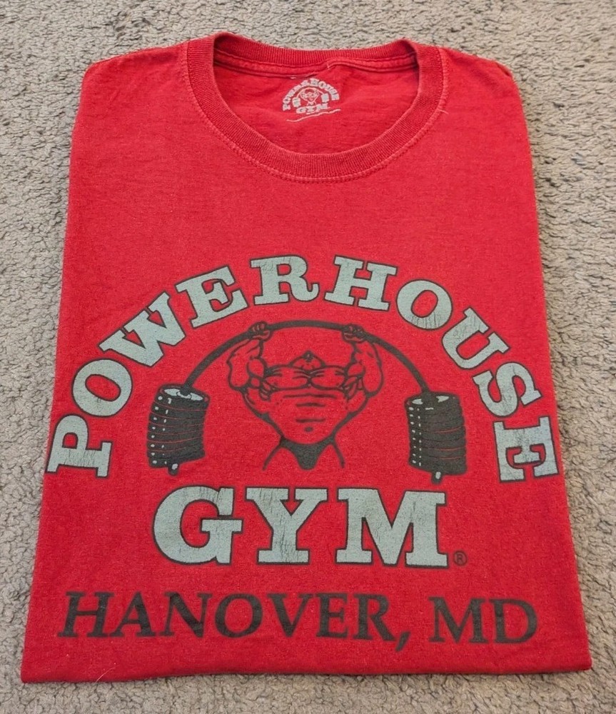 Powerhouse Gym Hanover Maryland Red T-Shirt Men’s Medium