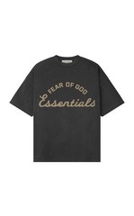 Fear Of God Essentials 90s Short Sleeve Shirt Faded Iron Size Medium