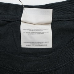 Vintage Jack FM Hanes Heavyweight 50/50 Blank Single Stitch Black T-Shirt 2XL