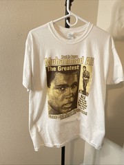 Vintage Y2K Muhammad Ali Rest In Peace Shirt Men’s Large White Shirt Men’s Large