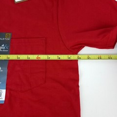 Gold Toe AquaFx Fitness Mens T-Shirt Pocket M Independence Red PreShrunk Cotton