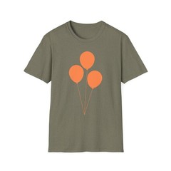 Matte Orange Graphic T Shirt Pure Cotton Ribbed Collar Slow Fashion Wear