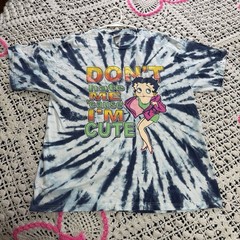 Y2K Betty Boop Tie Dye Don’t Hate Me Cause I’m Cute Tshirt Graphic Hippie Grunge