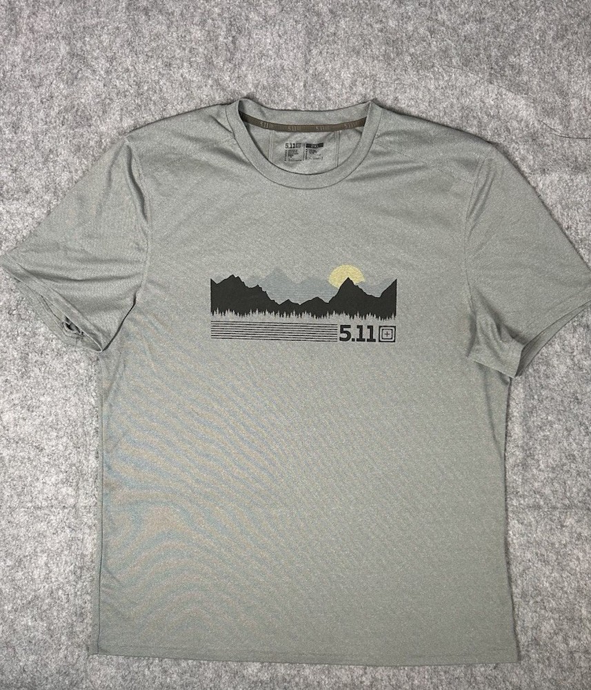 5.11 Tactical Sulli UV Logo Crew Short Sleeve T Shirt Men 2XL Green