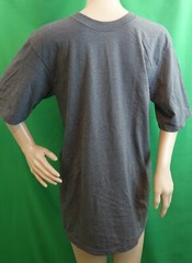 BCG solid black casual cotton short sleeve crew neck T-shirt, size 2XL-TINY HOLE
