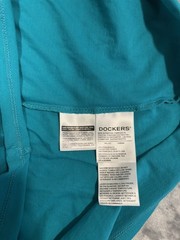 Dockers Men’s Blue Solid Crew Neck Short Sleeve T-Shirt Regular Size S