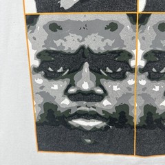 Vtg Alstyle Y2K Mens 2XL White T Shirt Tupac Notorious BIG Portrait Art Rap Tee