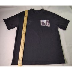 H&M Blue Forever MMXXIV Loose Fit Black Polaroid Graphic T-Shirt Mens US S Small