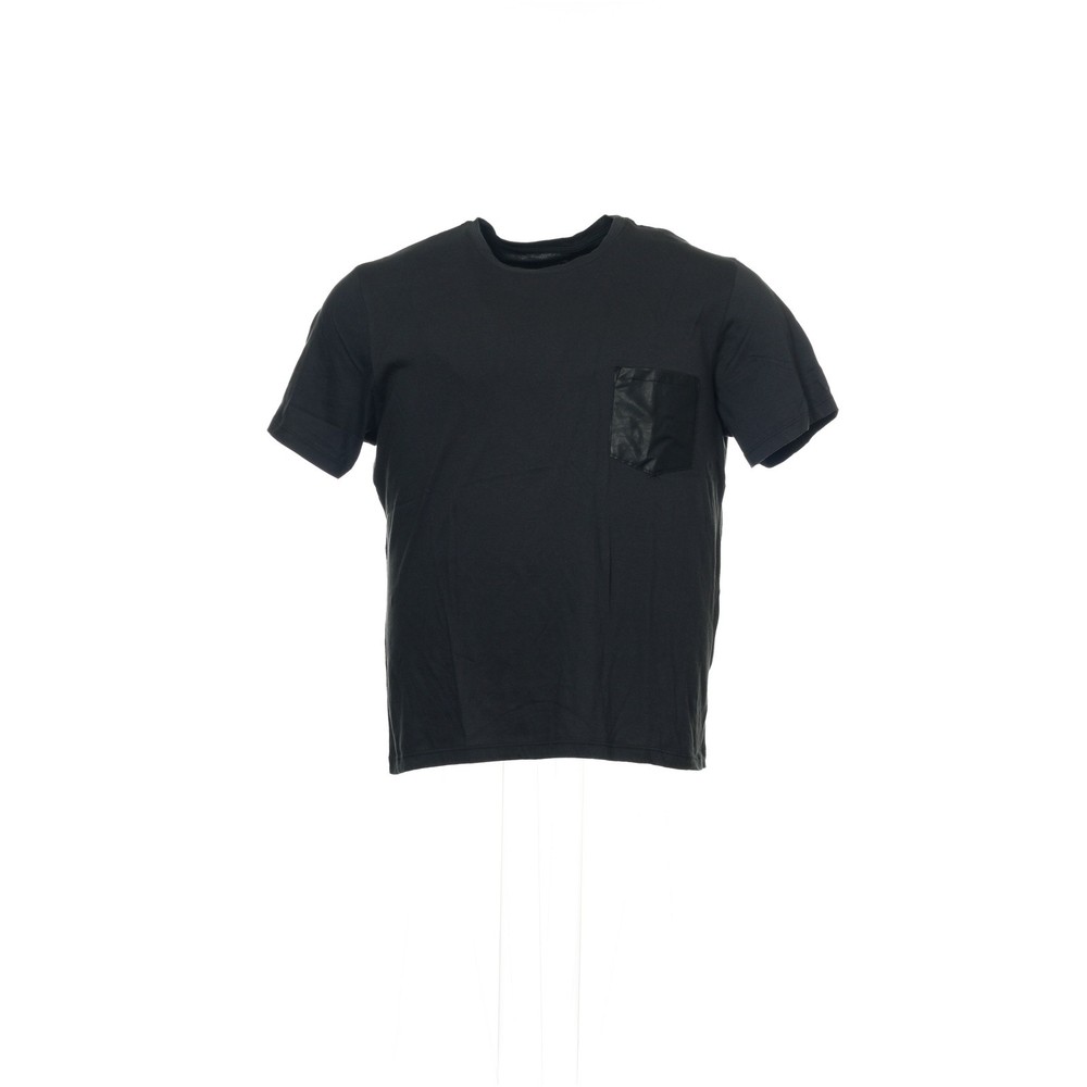 Supima Collection by Majestic Mens T-Shirt XL Black 100% Cotton Solid Crew Neck