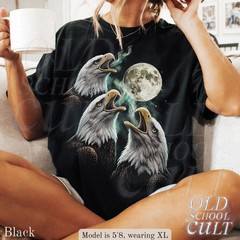 Eagle Howling Moon Vintage Comfort Tee