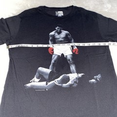 ALI Muhammed Ali T-shirt Graphic Shirt Unisex Size Large Black Cotton Boxing