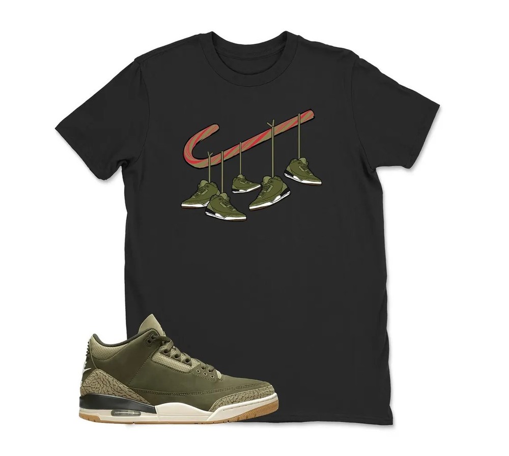 Shirt To Match JD 3 Family Affair Medium Olive, BLACK/WHITE