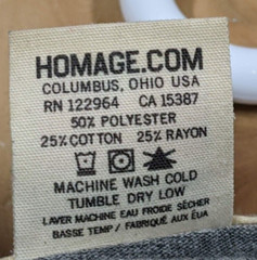 Homage Ohio University Bobcats V-Neck T-Shirt Men M Gray Tri-Blend Soft USA Made