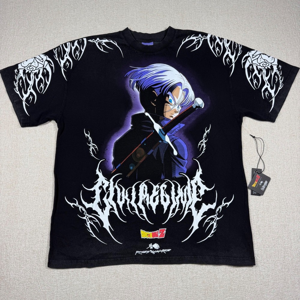 Civil Regime Dragon Ball Z Trunks Revenge American Classic Oversized Tee Black M