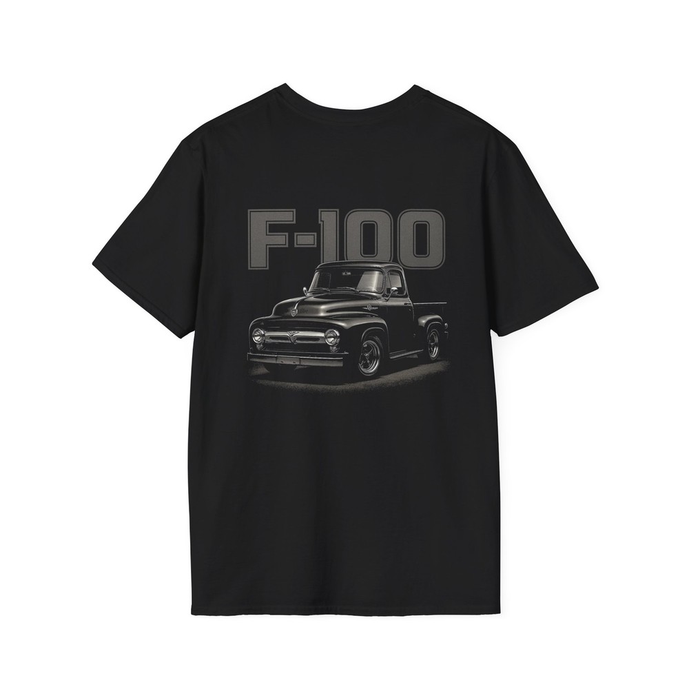Black 1956 Ford F-100 Shirt | Classic Pickup Truck Vintage Hot Rod Tee Gift