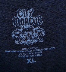 City Morgue My Bloody America XL T-Shirt Front & Back Tour Graphics,Black w/Red