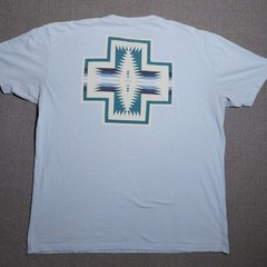 Men’s Pendleton T Shirt Light Blue XL Short Sleeve