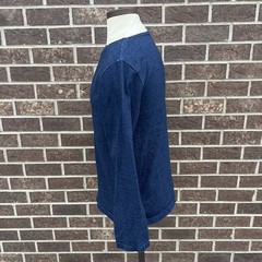 orSlow Boat Neck Pullover Denimesque Top Indigo Blue Size 3 (Fits US Small/Med)