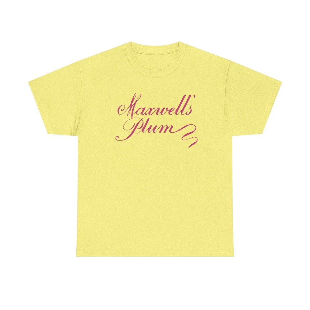 Maxwell’s Plum T-Shirt – Restaurant Industry Defunct Logo Tee