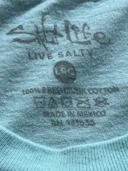 Salt Life Aruba Blue LS T-shirt “Tranquil Tides” Adult Large ~ 100% Cotton