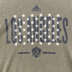 Adidas The Go To Tee Mens T Shirt Medium M Los Angeles Galaxy Graphic Gray