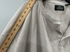 Redhead 5XL Heavyweight Thermal Henley Waffle Knit 100% Cotton Long John Shirt