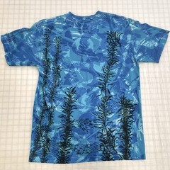 Vintage 90s Nature Tie Dye Ocean Humpback Whale Catalina Island Shirt Size M